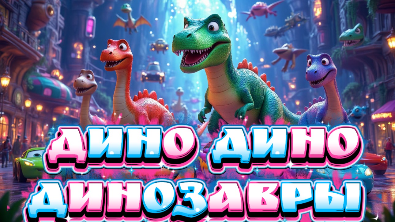 Турбозавры ДИНОЗАВРЫ , песенки для малышей и детей