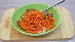 Салат Петушок с грибами