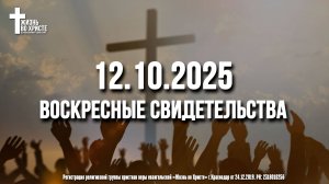 ЕЖЕНЕДЕЛЬНЫЕ СВИДЕТЕЛЬСТВА | КРАСНОДАР | 12.10.2025