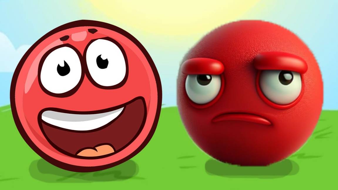 Новый КРАСНЫЙ ШАР, Красныш спасает деревню красных шариков, мультик игра