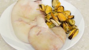 Салат из кальмаров и мидий