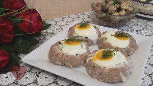 Французские КОТЛЕТЫ с ЯЙЦОМ в духовке | ШАМПИНЬОНЫ по-корейски | Ужин быстро и вкусно