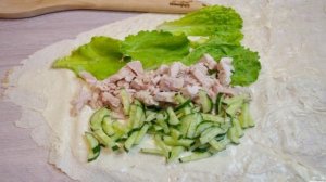 Рулетики из лаваша с курицей
