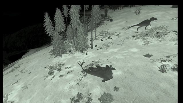 Файт Стегозавра против 4 Акрокантозавра