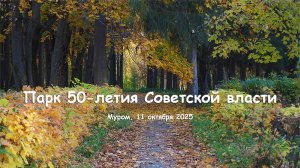 Осень в парке 50-летия Советской власти, Муром, 11 октября 2025