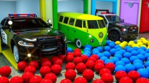 Сержант Лукас и его друзья-АВТОМОБИЛИ и МОТОЦИКЛЫ с ГРУЗОВИКОМ-МОНСТРОМ и полицейской машиной!60 ты