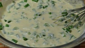 Оладьи из зеленого лука