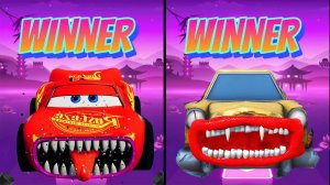 Молния McQueen пожиратель vs McQueen Тачки - EDM