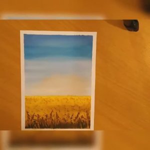 Как нарисовать осенний пейзаж гуашью - обучающее видео для детей и начинающих