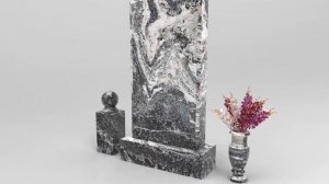 Памятники из Междуреченского гранита из гранита Эвер Грин из Айс Тундра