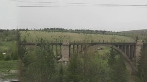 Чернушка - Красноуфимск (Урал) - вид из окна поезда (железные дороги России).