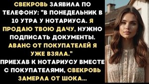ИСТОРИЯ ИЗ ЖИЗНИ/Свекровь решила продать мою дачу без моего согласия, но не тут-то было
