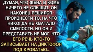 ДУМАЛ, ЧТО ЖЕНА В КОМЕ НИЧЕГО НЕ СЛЫШИТ, НО ЕГО РЕЧЬ КТО-ТО ЗАПИСЫВАЕТ НА ДИКТОФОН ПОД КРОВАТЬЮ…