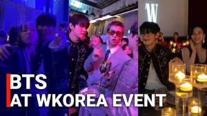 Моменты с Тэхёном на вечере WKorea, встреча корейских кей-поп айдолов 2025