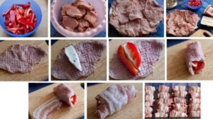 Рулетики из свинины с сыром