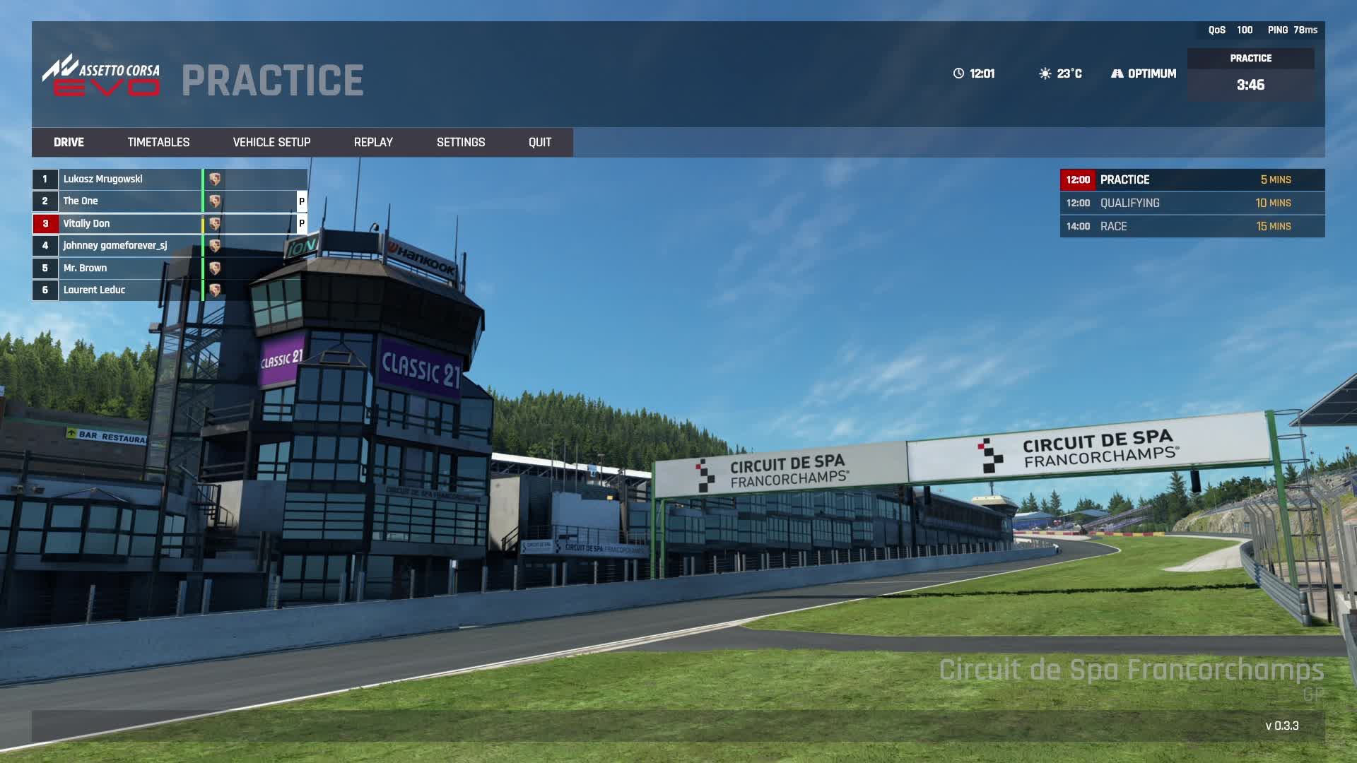 Assetto Corsa EVO. Онлайн гонки.