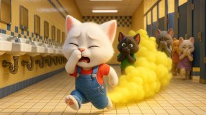 🍌😺 Котенок Делится Отравленными Бананами — У Всего Класса Начинается Диарея! 💥🚽