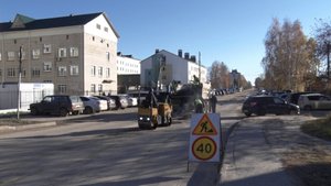 Ямочный ремонт по улице Гагарина в Советском. ТК «Первый Советский»
