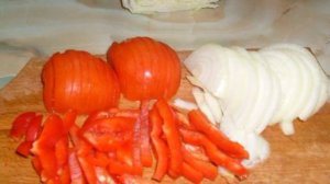 Пангасиус в фольге с овощами