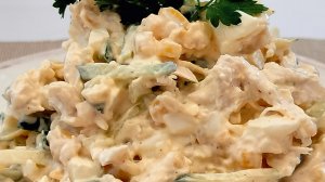 ЛЁГКИЙ ВКУСНЫЙ САЛАТ НА КАЖДЫЙ ДЕНЬ