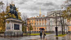 🌧️ Прогулка по ул. Кленовая в Санкт-Петербурге 4К