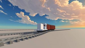 Тест #1 Сцепка и переключение путей, Train Godot