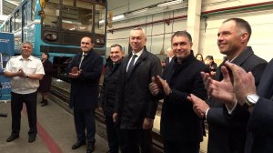В Новосибирской подземке торжественно запустили новый поезд «Ермак»