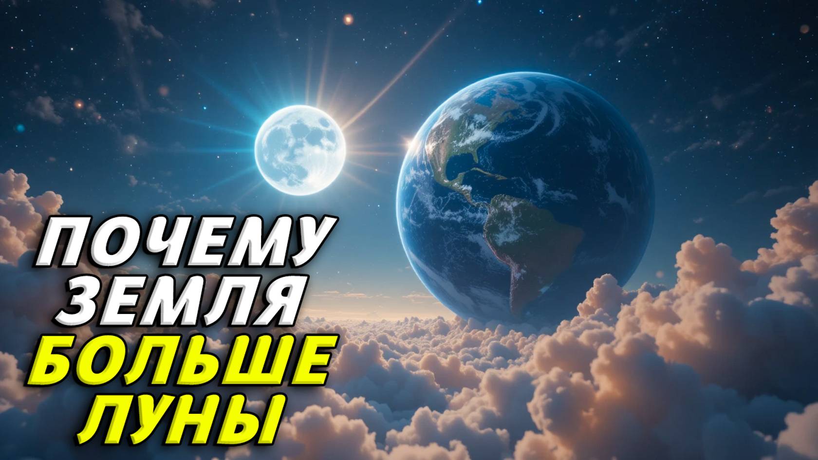 Почему земля больше луны