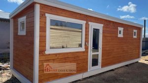 ГОТОВАЯ ПЕРЕВОЗНАЯ БАНЯ В СКАНДИНАВСКОМ СТИЛЕ ПОД КЛЮЧ | ГОТОВЫЕ БАНИ