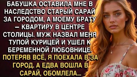 БАБУШКА ОСТАВИЛА МНЕ В НАСЛЕДСТВО СТАРЫЙ САРАЙ ЗА ГОРОДОМ, А МОЕМУ БРАТУ— КВАРТИРУ В ЦЕНТРЕ СТОЛИЦЫ смотреть онлайн
