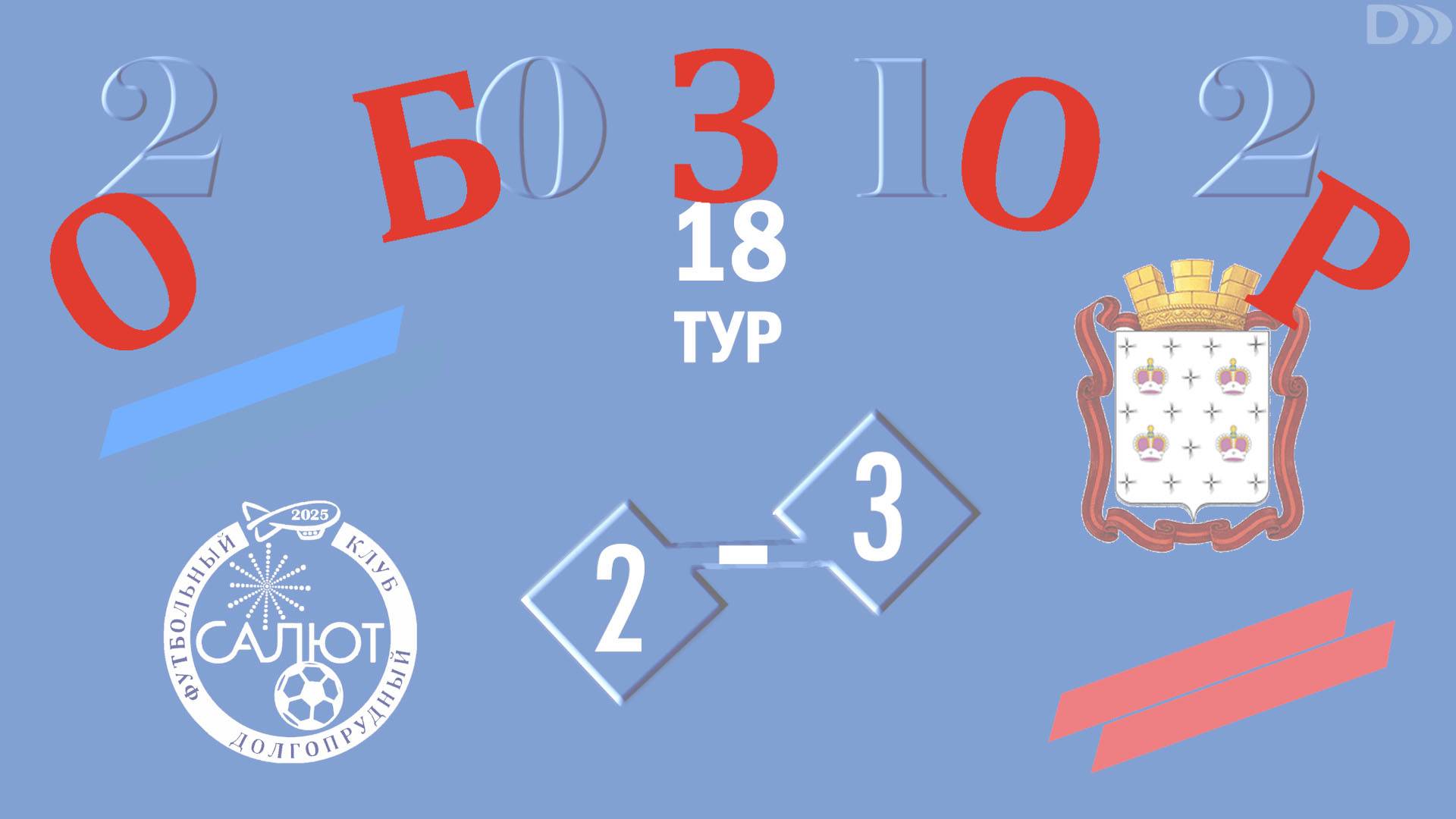 Обзор игры ФСК Салют 2012  2-3  СШ Дмитров