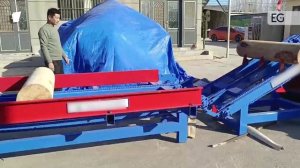 Линия для роспуска деревянных чурок на полосы шпона Sino 4FT