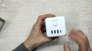 Тройник LENCENT 7в1 на 4000Вт + 3 USB + Type-C