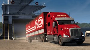 428 / ETS2 1.56 / Peterbilt 387 / Русская сборка / Взял груз на Магадан.