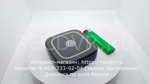 Квадратный мини power bank 10 000 мАч с USB Type-C и USB Type-A