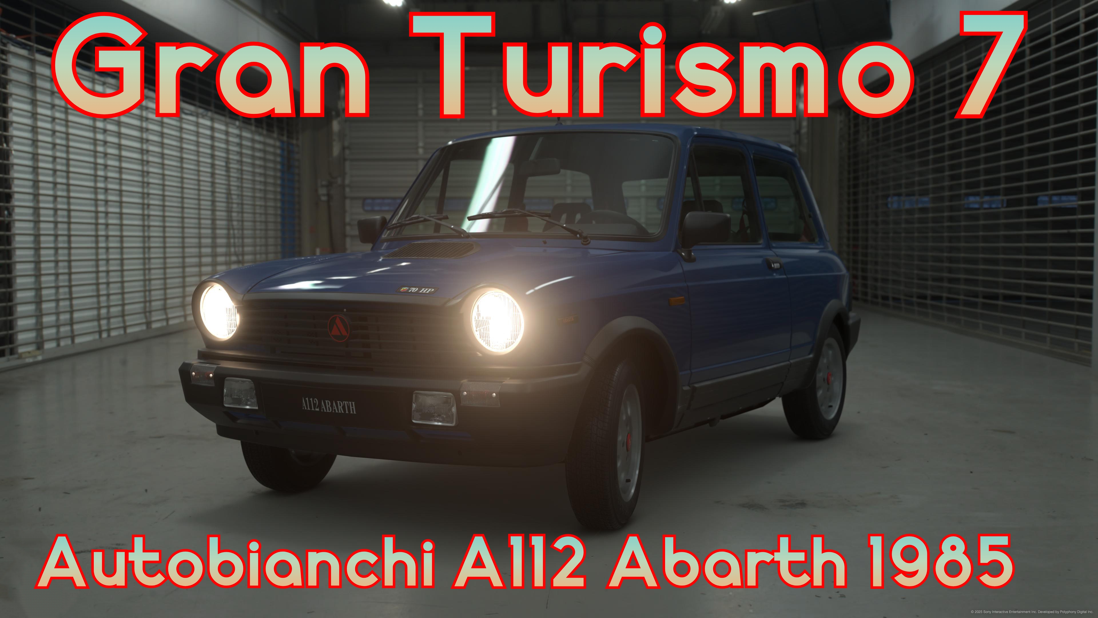 Autobianchi A112 Abarth 1985: Миниатюрный Турбо-Бомбардир на Трассах Gran Turismo 7.
