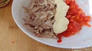 Салат Шапочка Деда Мороза