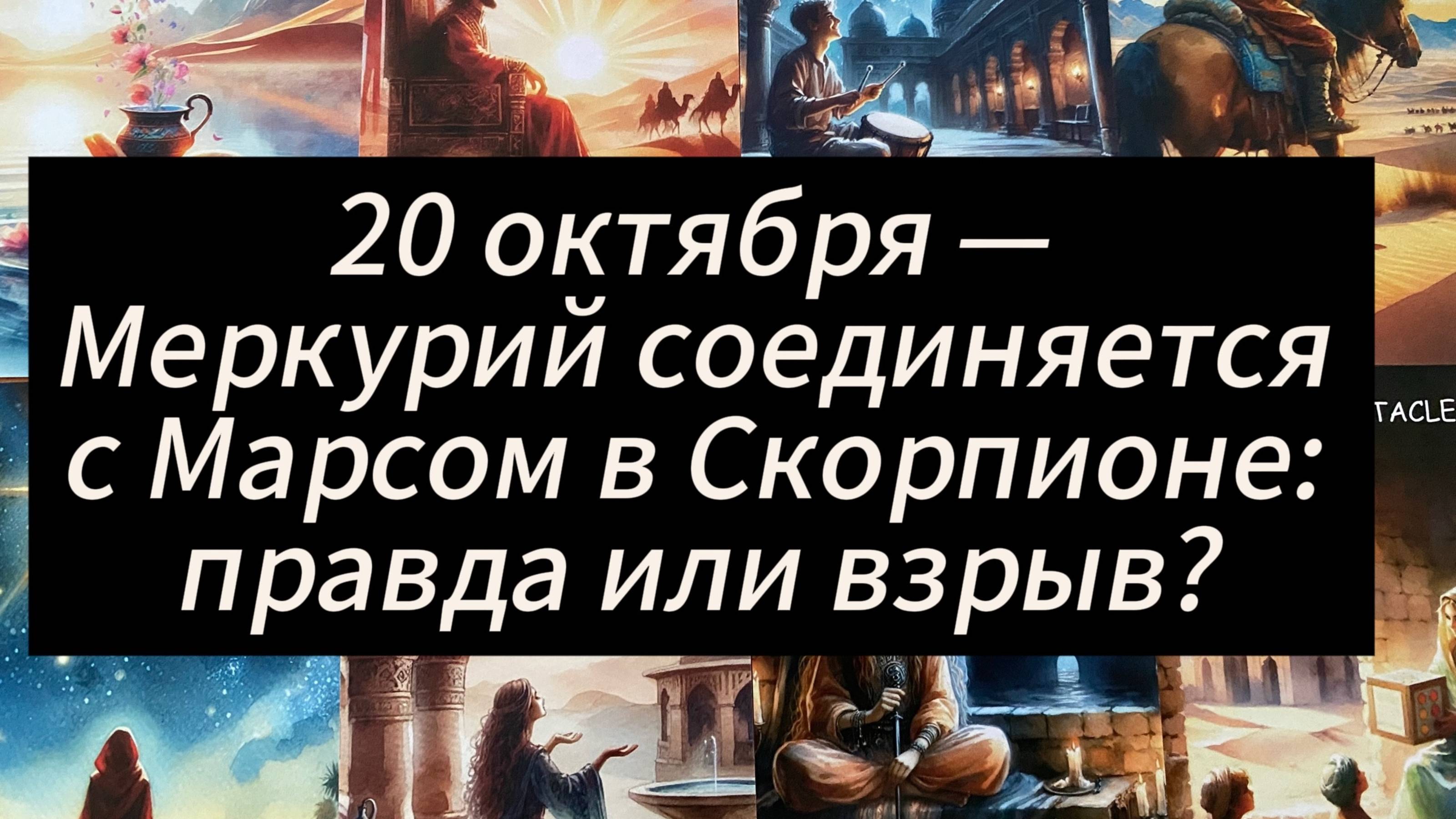 20 октября — Меркурий соединяется с Марсом в Скорпионе правда или взрыв? 12 знаков зодиака