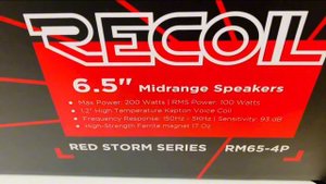 Установка динамиков recoil red storm rm65-4p в Хонда фит