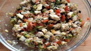 Пирог с курицей, баклажанами и фетой