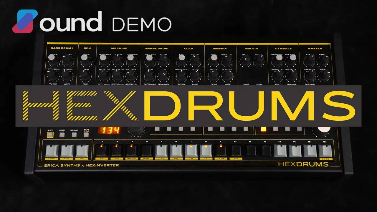 Erica Synths x Hexinverter HexDrums: Sound Demo