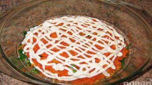 Салат Полянка с грибами