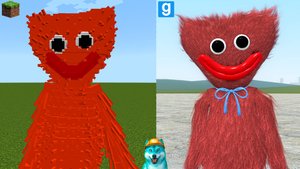 Реалистичный хагги вагги 2 в майнкрафт и гаррис мод - huggy wuggy and minecraft