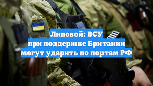 Липовой: ВСУ при поддержке Британии могут ударить по портам РФ