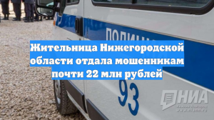 Жительница Нижегородской области отдала мошенникам почти 22 млн рублей
