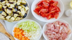 Рагу из баклажанов с курицей