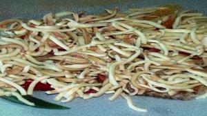 Салат из кальмаров с сыром