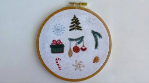 Новогодние стикеры для вышивания водорастворимые. Вышивка гладью на одежде и аксессуарах.