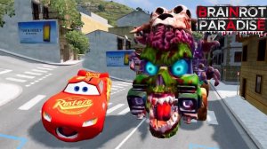 Эпический побег Маккуин и Мэтр ПРОТИВ пожирателей машин-зомби _ Аварии на BeamNG.Drive