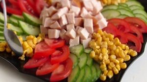 Салат праздничный за 10 минут